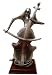 Cellist Statue in Metal-like Finish