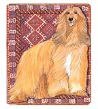 Afghan Hound - Large Tempered Glass Cutting Board By Mary Badenhop by Caroline's Treasures