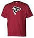 NFL Men's Atlanta Falcons Logo Premier Tee Shirt, Crimson Red