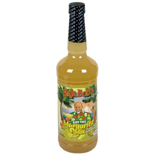 Baja Bob's Sugar Free Desert Key Lime Margarita Mix, 32-Ounce Bottles  (Pack of 3)