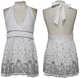 RAMPAGE Eyelet Embroidered Halter Top