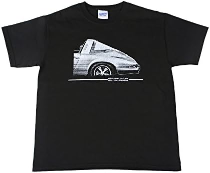 snikwah motor werks Boy's Porsche 911 Targa Classic Fit T-Shirt Large Black