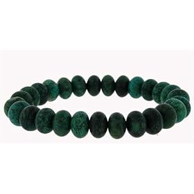 10mm Rondell Bracelet - Chrysocolla Jasper by Toltec%20Trading%20Company