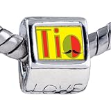 Pugster Pandora Style Bead Multicolored Tio Mustache Beads Fits Pandora Bracelet