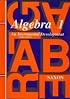 Algebra 1: An Incremental Development