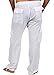 Cotton Natural Cargo Pants Summer Beach Elastic Waistband Comfortable Pants
