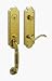 Baldwin 85350.003.RENT Manchester Emergency Exit Handleset with Wave Lever, Lifetime Polished Brass