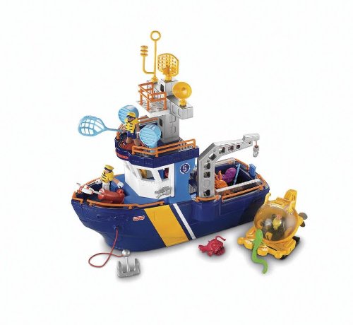 Fisher Price Imaginext Ocean Boat [Amazon Frustration-Free Packaging]