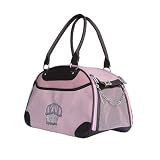 doggie carrier purses:Dog Cat Bowling Bag Pet Carrier - Pink