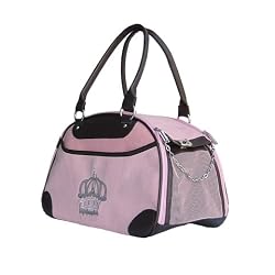 Dog Cat Bowling Bag Pet Carrier - Pink