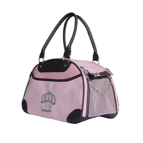 doggie carrier purses:Dog Cat Bowling Bag Pet Carrier - Pink Images