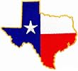 Texas Shape Flag Embroidered Patch Lone Star State Iron-On Emblem