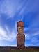 Chile, Rapa Nui, Easter Island, Moai Statue Ahu Ko Te Riku, Only Topknotted and Eyeba...