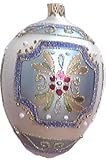 Museum Collection Fabergé Czarina's Crest Egg Glass Ornament-Large