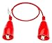 MUELLER ELECTRIC AI-000458 Cable Assembly, Battery, Heavy Duty, Copper Alligator Clips, Red, 28"