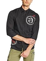 Desigual Camisa Hombre A+B (Negro)