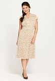 Avenue Plus Size Pebble Crossover Pleat Dress