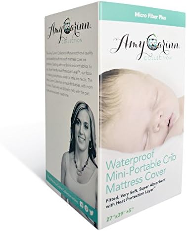 ACC 2-Pack Pack N Play Crib Mattress Pad Cover Fits ALL Mini Cribs Waterproof, Dryer Friendly Lifetime Warranty! Best Fitted Crib Protector Mini &amp; Portable Mattresses Comfy &amp; Hypoallergenic Best Value