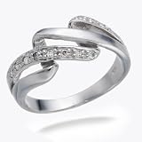 1/4 CT Diamond Promise Ring In Sterling Silver in Size 7