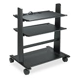GBC-COMMERCIAL & CONSUMER GRP / Wide body av cart with adjustable middle shelf, 3 outlets, 36-1/2w x 25d x 52h / QRT88844 / Sold as 1 Each / Mfr Part # 88844 \*/ Wide body av cart with adjustable midd