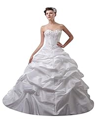 Taffeta/Tulle Corset   Waistline Beaded  Sweetheart  Ball Gown  Dress with a Brush/Sweep Train 