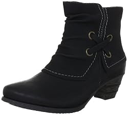 Rieker 79173-00, Damen Klassische Halbstiefel & Stiefeletten, Schwarz (schwarz/schwarz 00), EU 40