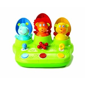 Tiny Love Pop N Dance Peek A Boo Toy, Green Red by Tiny Love