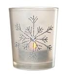 Snowflake Candle Holder - Silver (2 Count)