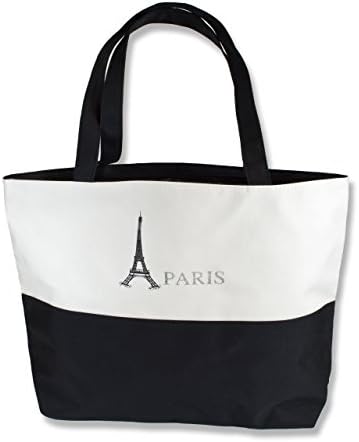 Lupangs Eco Friendly Multipurpose 13 Inch Fashion Tote Bag with Zipper, Paris