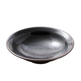 Yuzu Tenmoku Black Shallow Bowl 8.75"(4/32)