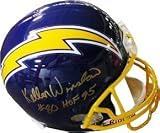 Kellen Winslow Autographed/Hand Signed San Diego Chargers Replica Helmet HOF 95