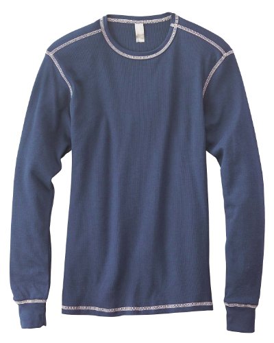 Canvas for Mens Lombard mini thermal knit, NAVY/GREY, Medium
