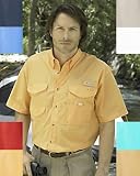 Columbia Mens Bonehead Short Sleeve Shirt, Gulf Stream, XX-Large