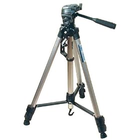 Savage TD-200 Digital Camera / Video Tripod with Three-Way Fluid Pan Head with Quick Release, Supports 8.8 lbs., Maximum Height 60.5