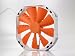 Phanteks PH-F140TS_OR,140mm CPU Cooler, Case and Thermal Premium Fan, White Frame/Orange Blades Cooling - Orange