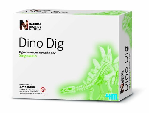 Childrens Toyshop  Toys : Natural History Museum Dig A Glow Dinosaur - Stegosauraus
