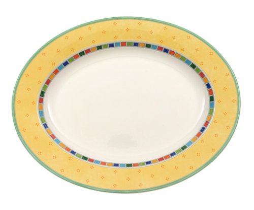 Villeroy & Boch Twist Alea Limone 13-1/4-Inch Oval Platter