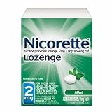 Nicorette Stop Smoking Lozenges, 2mg, Mint 72 ct (Quantity of 1)