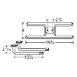 H-Shaped Twin Stainless Steel Burner L-Shaped Venturi