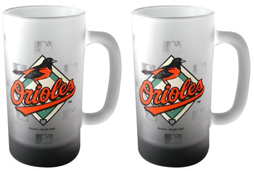 Baltimore Orioles Frosted Mug (16-Ounce, Set of 2)