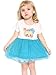 Bonny Billy Baby Girl Clothes Short Sleeve Cotton Cat Printed Tulle Mesh Dress