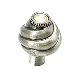 Carpe Diem Hardware 868-11AB Cache Large Knob Made with Swarovski Element, Satin, 1-1/4-Inch by Carp