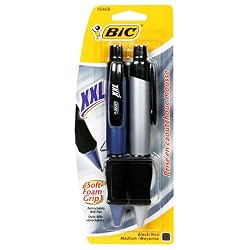 BIC XXL Ball Pen, Refillable, Black, 12 Pens