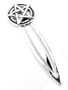 Pentagram Sterling Silver Pentacle Star Circle Bookmark