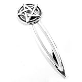 Pentagram Sterling Silver Pentacle Star Circle Bookmark