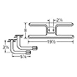 H-Shaped Twin Stainless Steel Burner L-Shaped Venturi