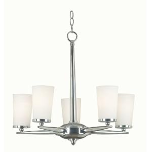Kenroy Home 91685PN Aerial 5 Light Chandelier, Polished Nickel Finish by 