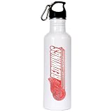 Detroit Red Wings NHL 26 oz. White Stainless Steel Water Bottle