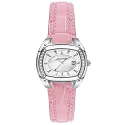 Accutron Women's 26R31 Winter Park Diamond Leather Watch