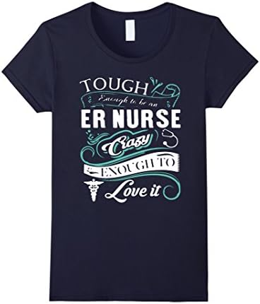 Women's ER Nurse Shirt Medium Navy